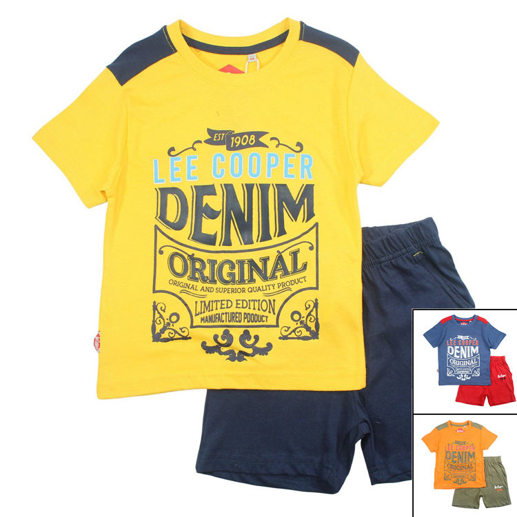 Picture of GLC2123 LEE COOPER BOYS 100% COTTON TWO PIECE SET